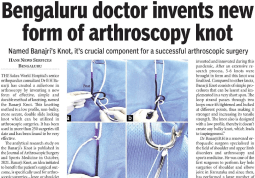 bengaluru-doctor-invents-new-form-of-arthroscopy-knot